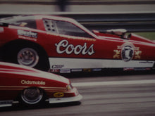 Mongoose McEwen vs. Ace McCulloch, Nitro Funny Cars- photograph 1986 Summernationals