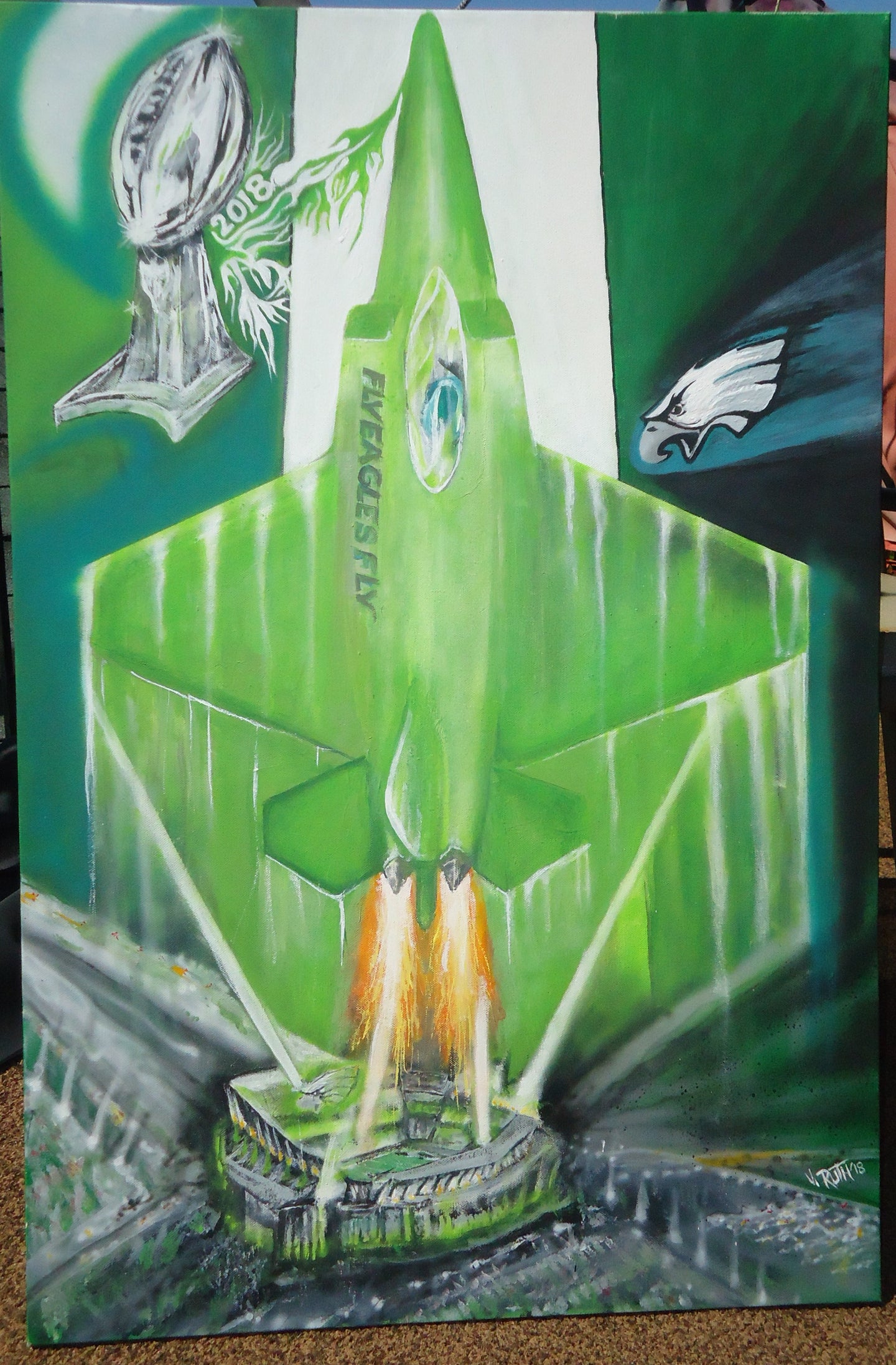 Philadelphia Eagles painting 36